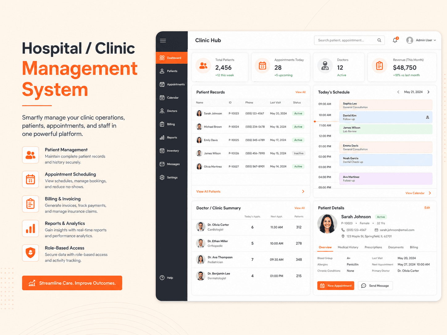 Hospital/Clinic Management System digitallyscaled