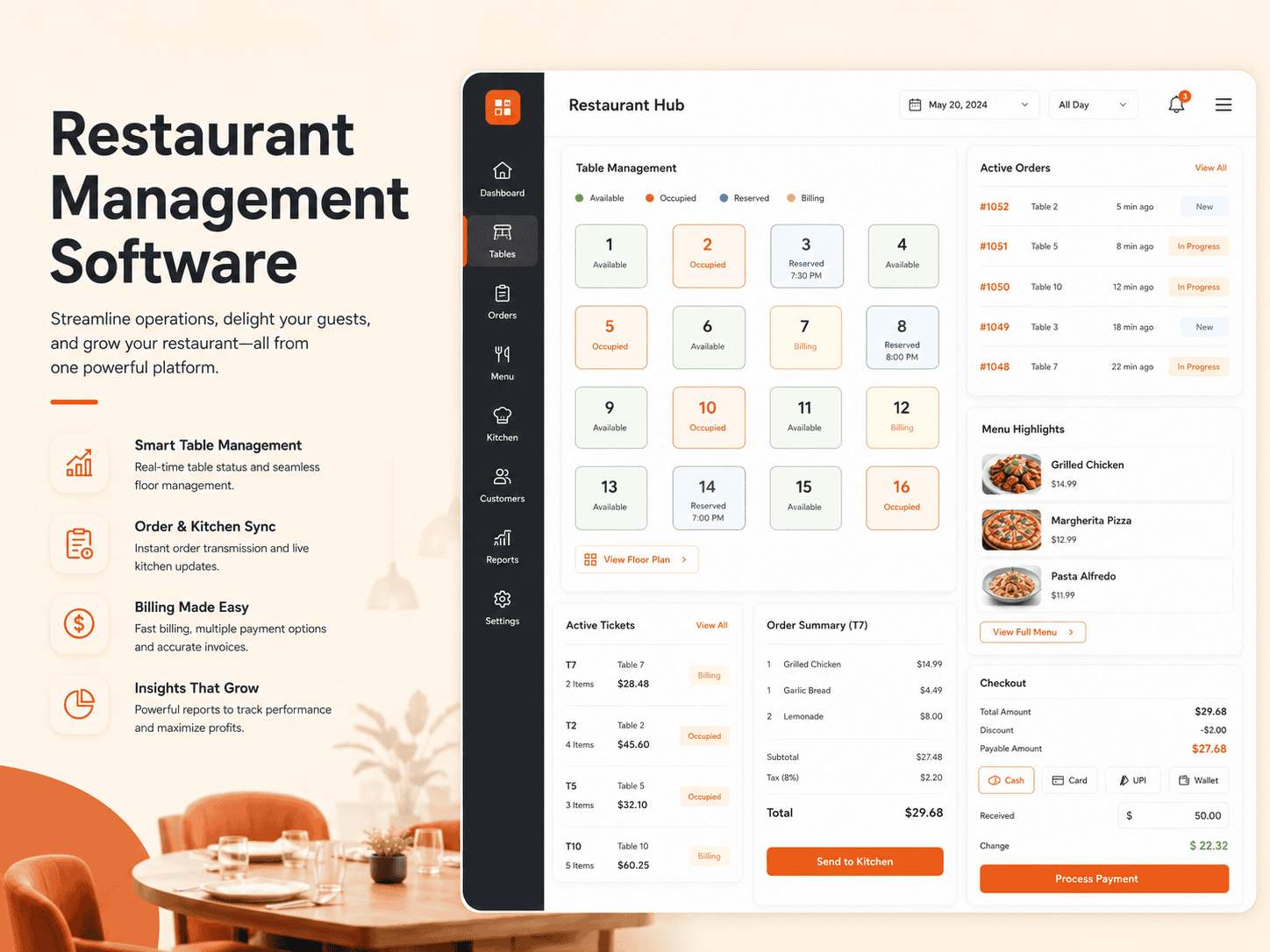 Restaurant Management Software digitallyscaled